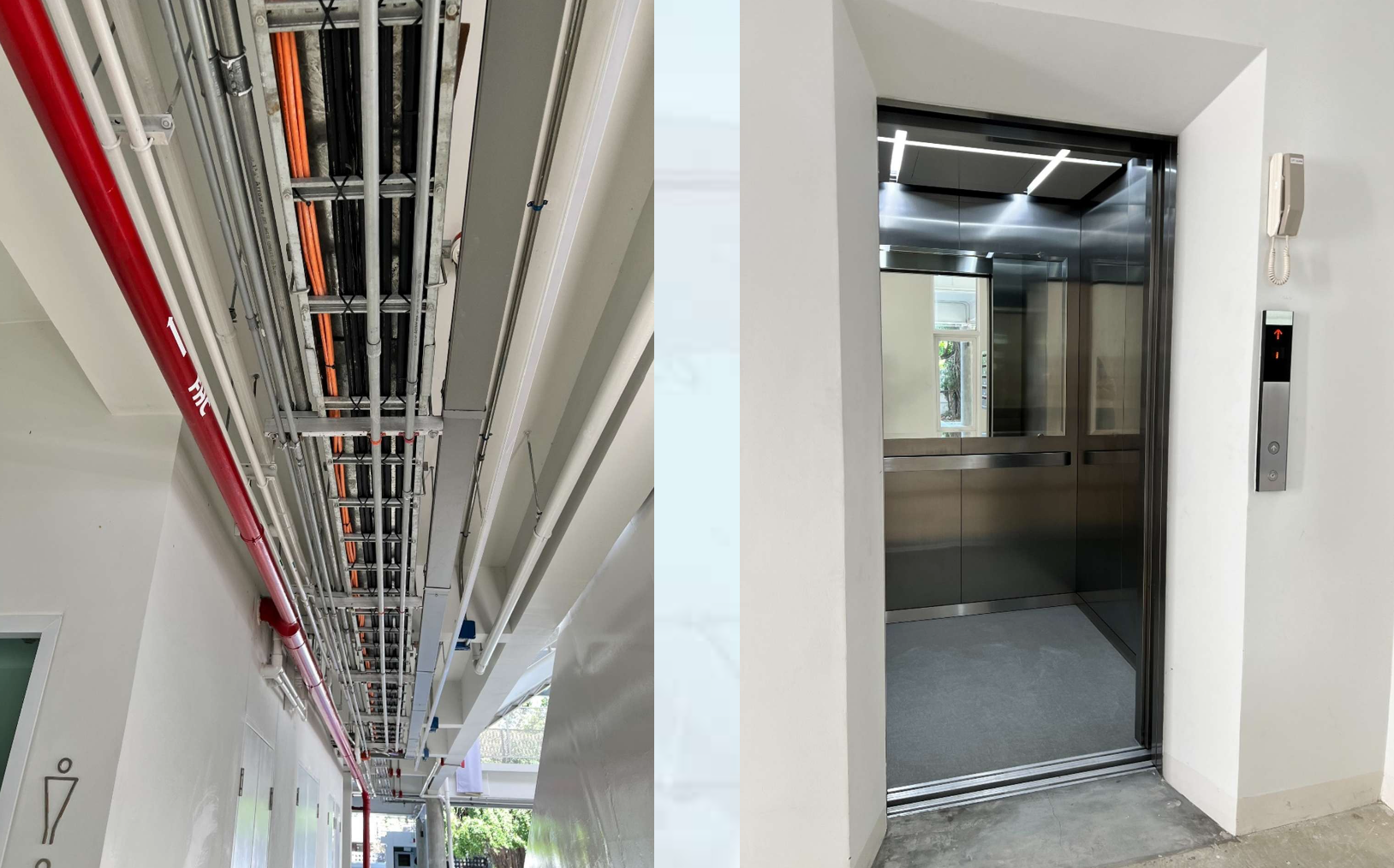 ผลงานติดตั้งงานระบบไฟฟ้า สื่อสาร และประปา อาคารสำนักงาน 4 ชั้น