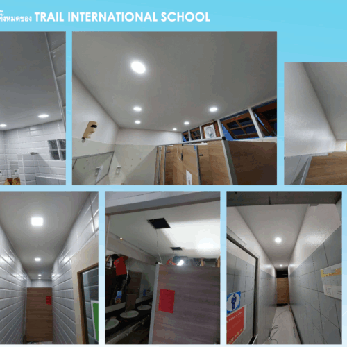 รับเหมางานติดตั้งไฟฟ้าแสงสว่างห้องน้ำ